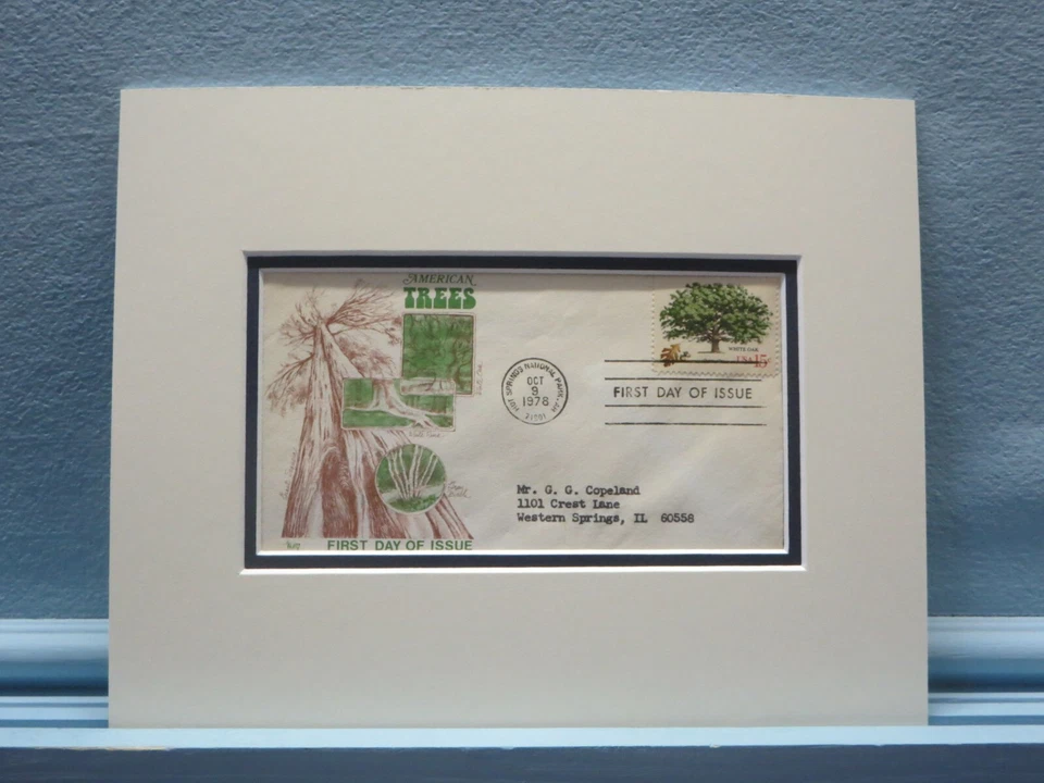 Honrando árboles americanos - El roble blanco y portada del primer día de su propio sello Foto 1 de 1