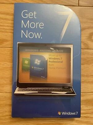 NEW SEALED Microsoft Windows 7 Home Premium to Professional Anytime Upgrade - Image 1 of 4