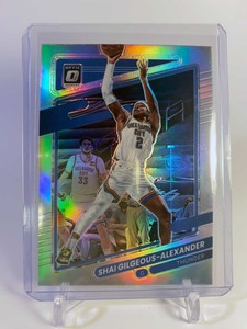 🔥🔥🔥 Shai Gilgeous-Alexander 2021-22 Donruss Optic Holo #147 OKC Thunder
