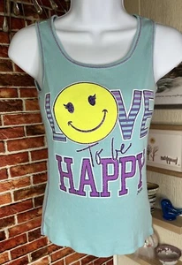 Justice Tanktopgirlssz12bluecutefunsummervacationcampgirlysmileyfacelovesparkle - Picture 1 of 9