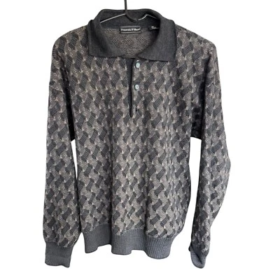 Vtg Preswick And Moore Wool Sweater Grandmacore Cosby 3D Retro  - Image 1 of 4