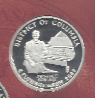2009 S Silver Proof DISTRICT OF COLUMBIA Quarter - 90% Silver - Image 1 of 2