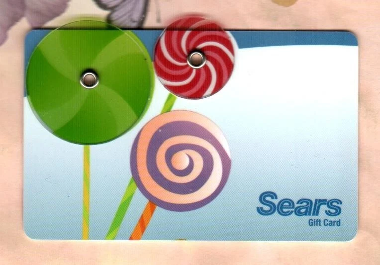 SEARS Spinning Lollipops ( 2007 ) Gift Card ( $0 ) - Image 1 of 1
