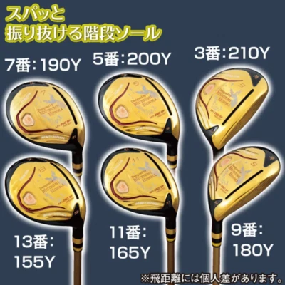 MUTSUMI HONMA Golf Japan MH250SF HOUOH 11w 27 deg Fairway wood Gold R flex - Image 1 of 4