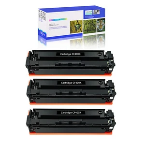 Compatible with 3PK CF400X Toner for HP 201X LaserJet M277dw M277n M252dn M252dw - Photo 1/24