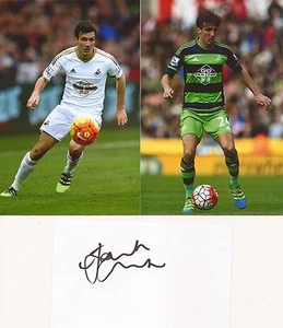 SWANSEA* JACK CORK SIGNED 3x5 WHITECARD+2 UNSIGNIERTE FOTOS+COA - Bild 1 von 1