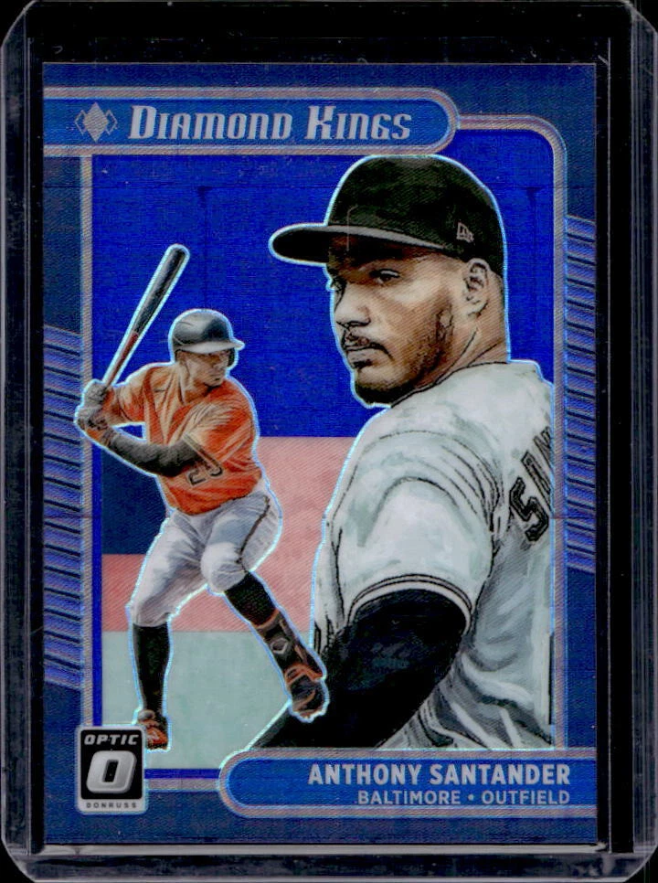 2021 Donruss Optic Anthony Santander Pandora Blue Prizm Diamond Kings #84/99