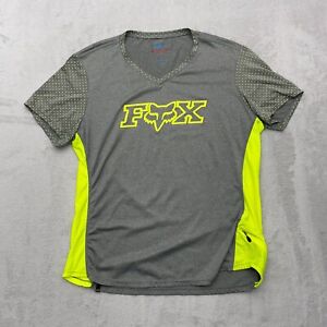 FOX Racing Mountain Bike Cycling Jersey Mens XL Extra Large Gray Indicator