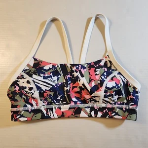 Lululemon mehrfarbiger Sport-BH mit Blumenmuster Größe blau pink grün Größe 8 - Bild 1 von 4