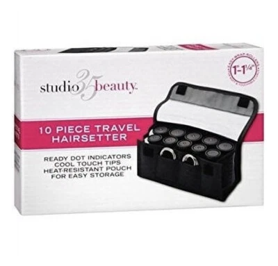 Rizadores de viaje Studio 35 Beauty 10 piezas 1"-1-1/4" Foto 1 de 2