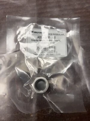 NEW Koolance Coupling Adapter, Female-Female 1/4 BSPP SUS316  ADT-XFF-SS - Image 1 of 4