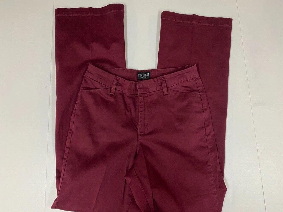 Pantalones Riders Mujer 26 Rojo Recto Elástico Foto 1 de 4