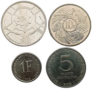 BURUNDI SET OF 4 COINS 1 - 50 FRANCS 1980 - 2011 UNC - Picture 1 of 2