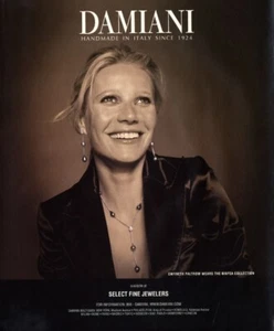 2007 Damiani Gwyneth Paltrow collar joyería 1 página anuncio de revista - Imagen 1 de 1