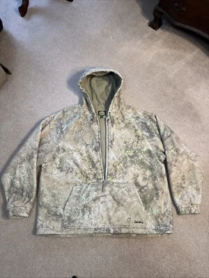 Cabela's Wooltimate WindShear Hooded Pullover Jacket Outfitter Zonz Camo 2XL - Image 1 of 4