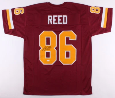 Jordan Reed Signed Washington Redskins Jersey (JSA COA) 2016 Pro Bowl Tight End - Image 1 of 4
