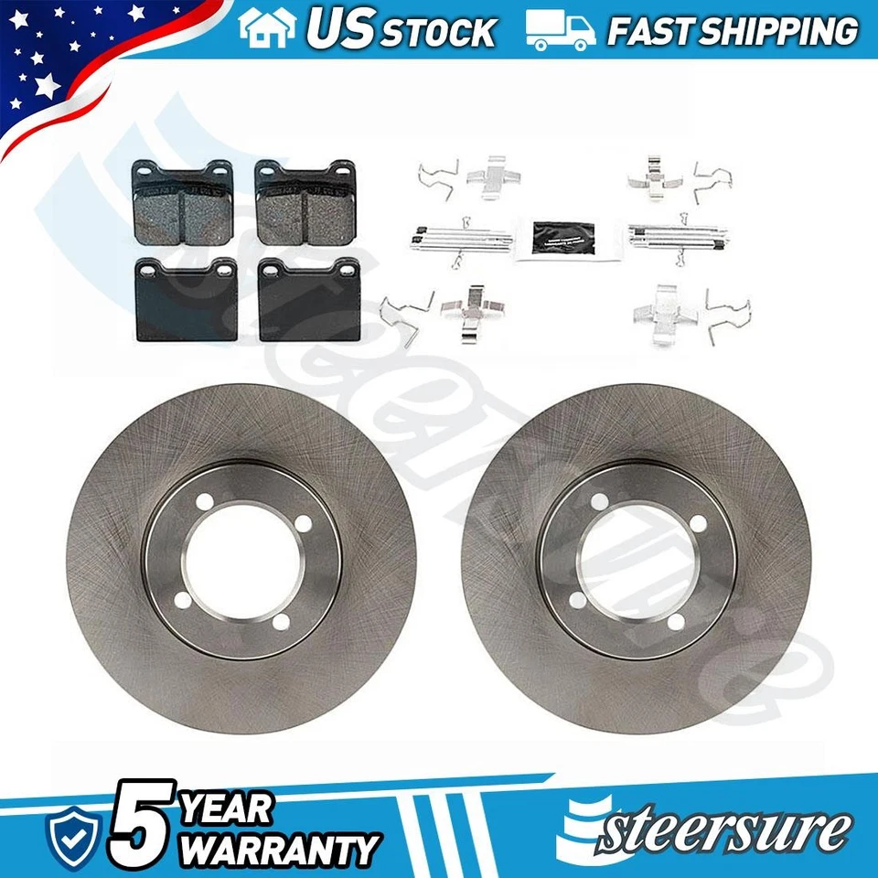 Front Automotive Disc Brake Rotors Brake Pads Kit for 1968-1972 Opel Kadett - Image 1 of 4