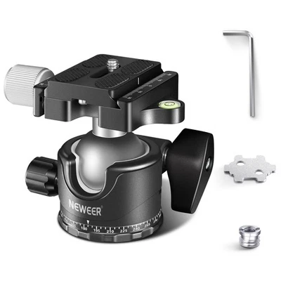 NEEWER GM36D Ball Head - 33lb Load, Arca QR, 1/4" Screw - Image 1 of 4