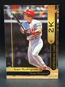 2000 Topps Opening Day 2k Ivan Rodriguez #OD3 Texas Rangers - Picture 1 of 6