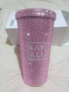Brandneu im Karton Kayali PINK Strass Diamanten Glitzer Tasse Metall Becher Brandneu mit Etikett Siehe Beschreibung - Bild 1 von 14