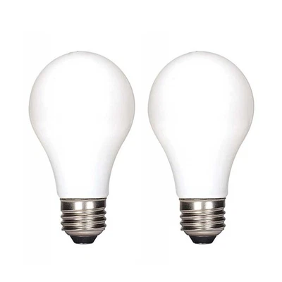 2Pk - Satco 5w 120v A15 LED White E26 Medium Base 450 Lumens 2700k - Image 1 of 2