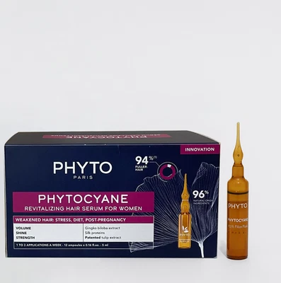 Revitalizing Hair Serum for Women | 12 Ampoules | Hair Thinning & Growth Support - Image 1 of 4