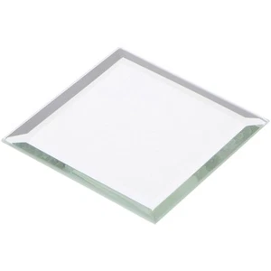 Plymor 2.5" Square, 3mm Thick Beveled Glass Mirror - Picture 1 of 1