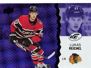 2023-24 Upper Deck Ice Purple #23 Lukas Reichel - Picture 1 of 2