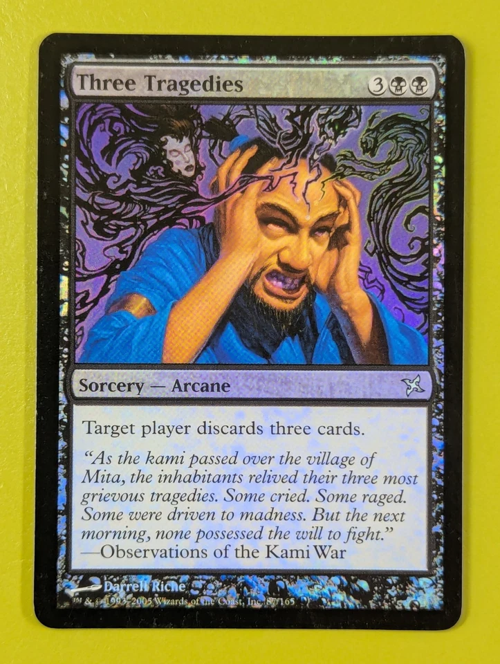 FOIL Three Tragedies x1 Betrayers of Kamigawa 1x Magic the Gathering MTG - Image 1 of 1