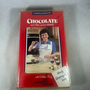 Chocolate & Other Divine Desserts VHS 1986 The Everyday Gourmet Kathleen Perry - Picture 1 of 3