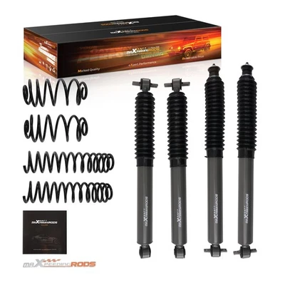 2.5inch Lift Kit For Jeep Wrangler TJ  6 Cyl 97-06 4WD Coil Springs + Shocks - Image 1 of 4