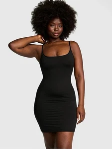 Victoria's Secret PINK Black Slip Dress Size L - Picture 1 of 6