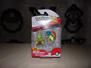Paquete de figuras de acción Pokémon Cyndaquil y Larvitar de 3"" Jazwares nuevas - Imagen 1 de 2