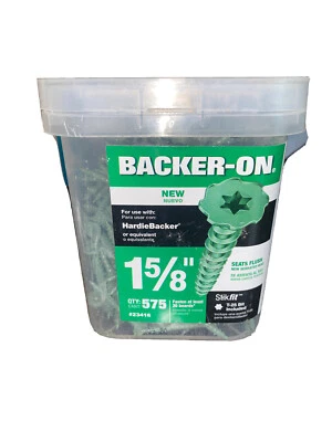 Respaldador Buildex #9 x 1-5/8 pulgadas Tornillo para tablero de cemento (575 quilates) 23416 Buildex Foto 1 de 3