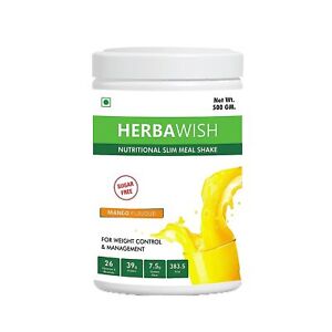 HERBAWISH Nutritional Slim Meal Shake Formula 1 for Weight Control & Management 