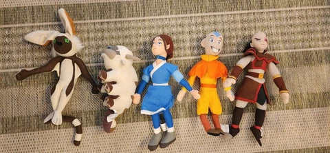 Avatar the Last Airbender plush figure lot - Momo, Appa, Aang, Zuko & Katar Cover