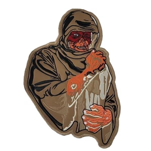 DEATH Shaped Band Mascot Leprosy BACK PATCH BIG Embroidered - Picture 1 of 6