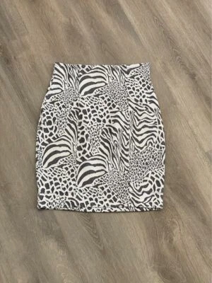 Falda Lápiz I Love Ronson Vintage Estampado Crema/Estaño - S Foto 1 de 4