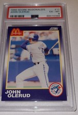 PSA 6 1990 Score McDonald's John Olerud (68410366)