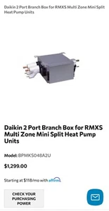 BPMKS048A2U Daikin 2 Port Branch Box - Picture 1 of 9