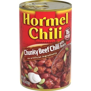 (5 Pack) HORMEL Chunky Beef Chili with Beans, No Artificial Ingredients, 15 Oz - Picture 1 of 5