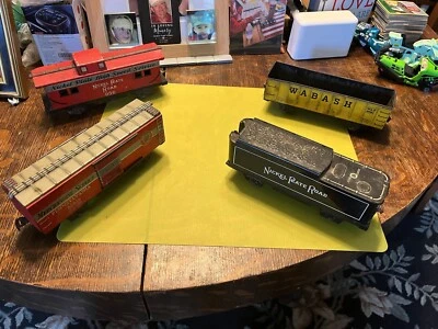 VTG Marx Lines Tin Litho Wabash, Nickel Plate, Road ,Gondola Train Car O Gauge 4 - Image 1 of 4