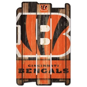 Cincinnati Bengals NFL 17" x 11" Wood Decorative Indoor Sign Wincraft - Picture 1 of 1