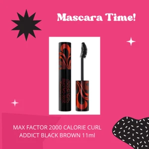 Max Factor - Mascara 2000 Calorie Curl Addict Black Brown, 11ml Brand new - Picture 1 of 3