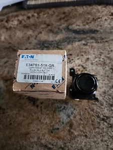 EATON E34PB1-51X  operator switch-flush push button black NEW 39R267 - Picture 1 of 2