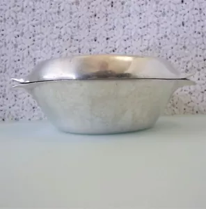 Nambe 1 Qt. Cazuela cubierta de cuarto de siglo de mediados de siglo estilo moderno 20, aluminio grueso - Imagen 1 de 19
