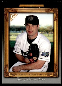 1998 Topps Gallery Player's Private Issue Auction 100 Point #18 Tony Saunders