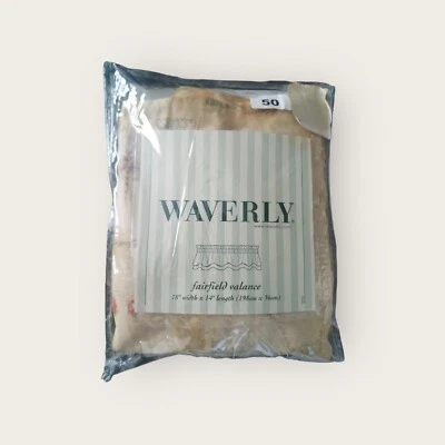 Waverly Fairfield Valance зеленая полоса с бахромой божья коровка стрекоза новый - Изображение 1 из 4