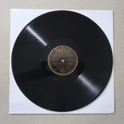 BING CROSBY I'LL REMEMBER APRIL/SO MUCH IN LOVE DECCA RECORDS 78 F-53 - Image 1 of 2