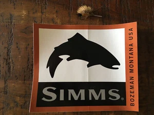 Simms Fishing Products Bozeman Montana logo sticker - Picture 1 of 1